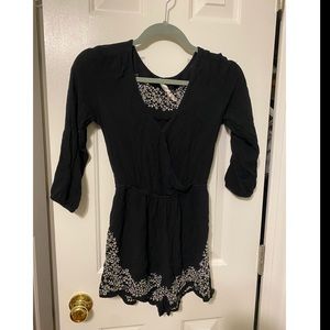 Black and white romper